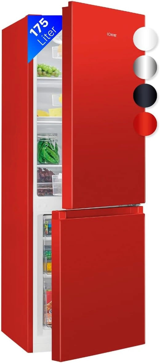 Bomann, Réfrigérateur, 175 L, Rouge