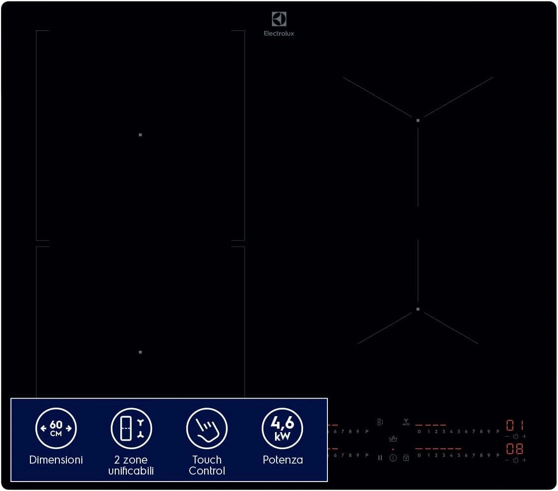 Electrolux, Plaque de cuisson, LIL63443, Noir