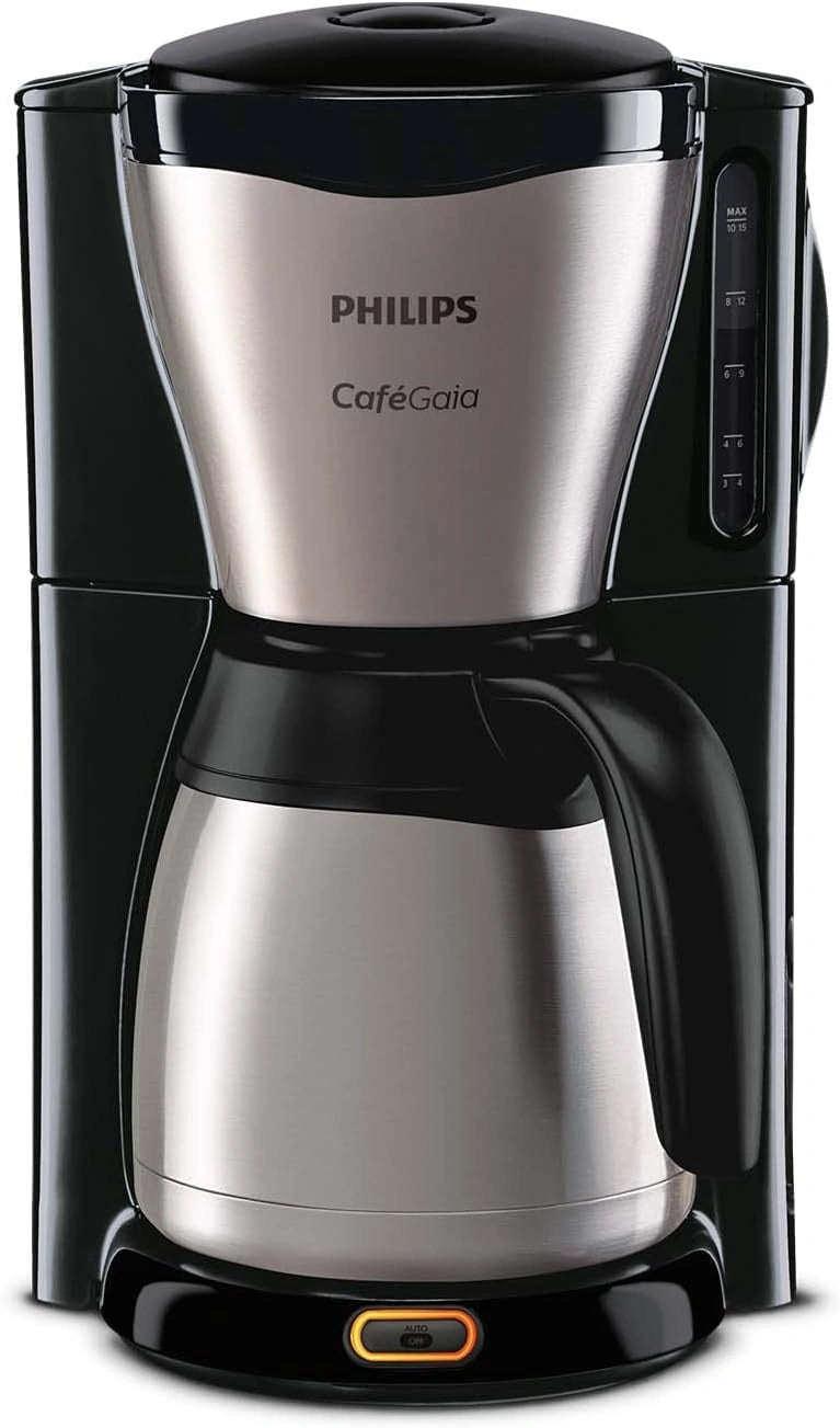 PHILIPS, Cafetière, 1,2 L, 1000W, Noir/Argenté