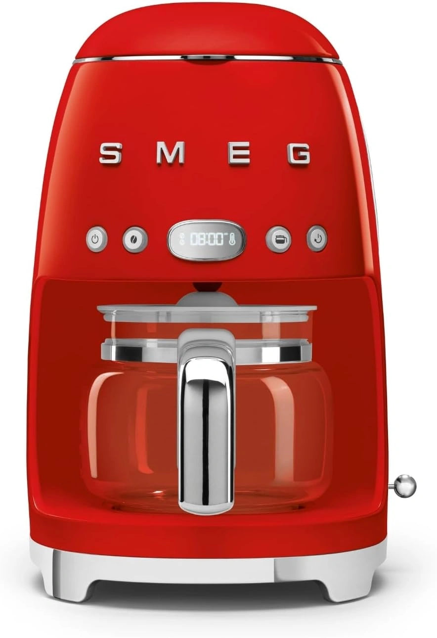 Smeg, Machine à café, DCF02RDEU, 1050 W, 12 Tasses, Rouge