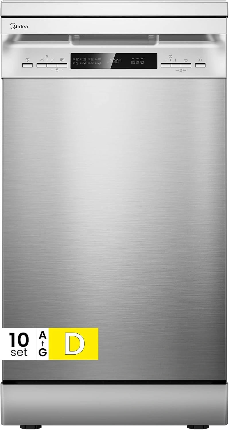Midea, Lave-vaisselle, MFD45S200X, fonctionnement automatique, Argenté