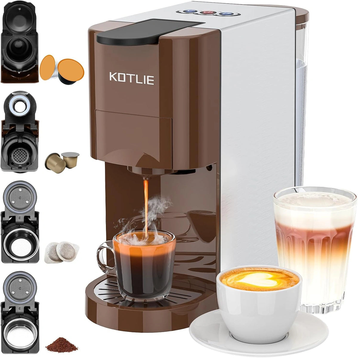 KOTLIE, Machine à café, 513K, format compact