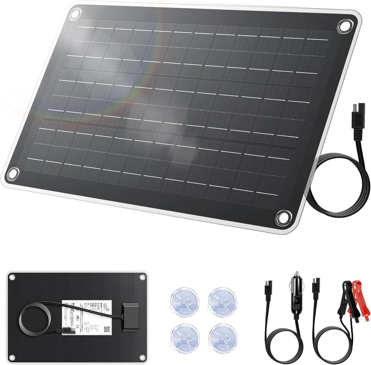 Yinleader, Kit solaire photovoltaïque, 10W, format mobile