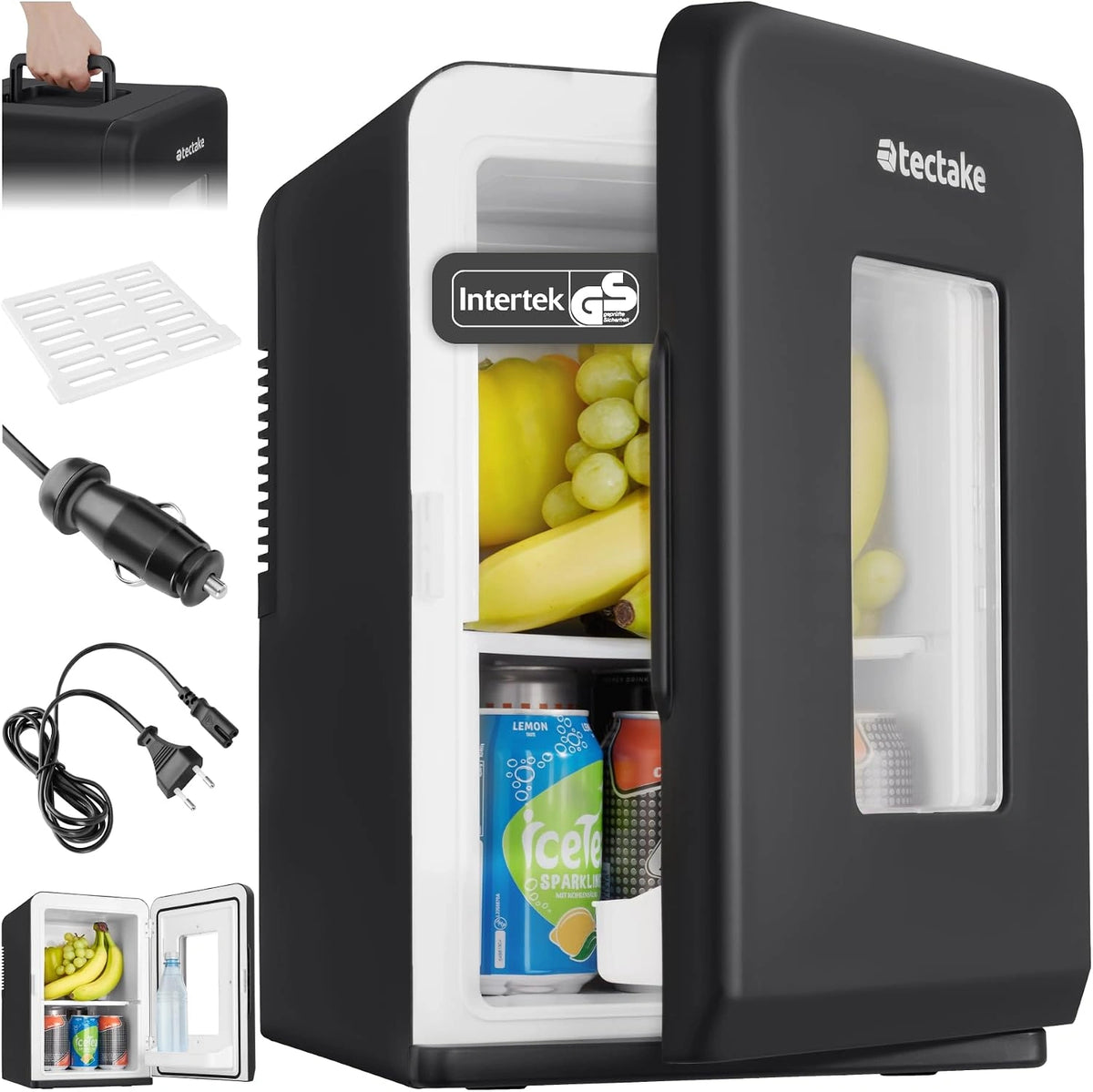 tectake, Chauffage électrique, 14L, fonction chauffage, refroidissement, format mobile