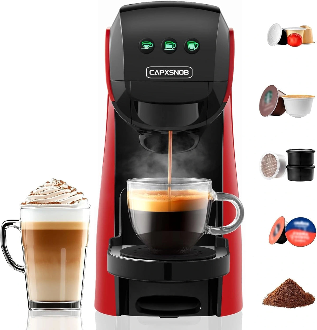 Warriors1, Machine à café, 0,8L, format compact