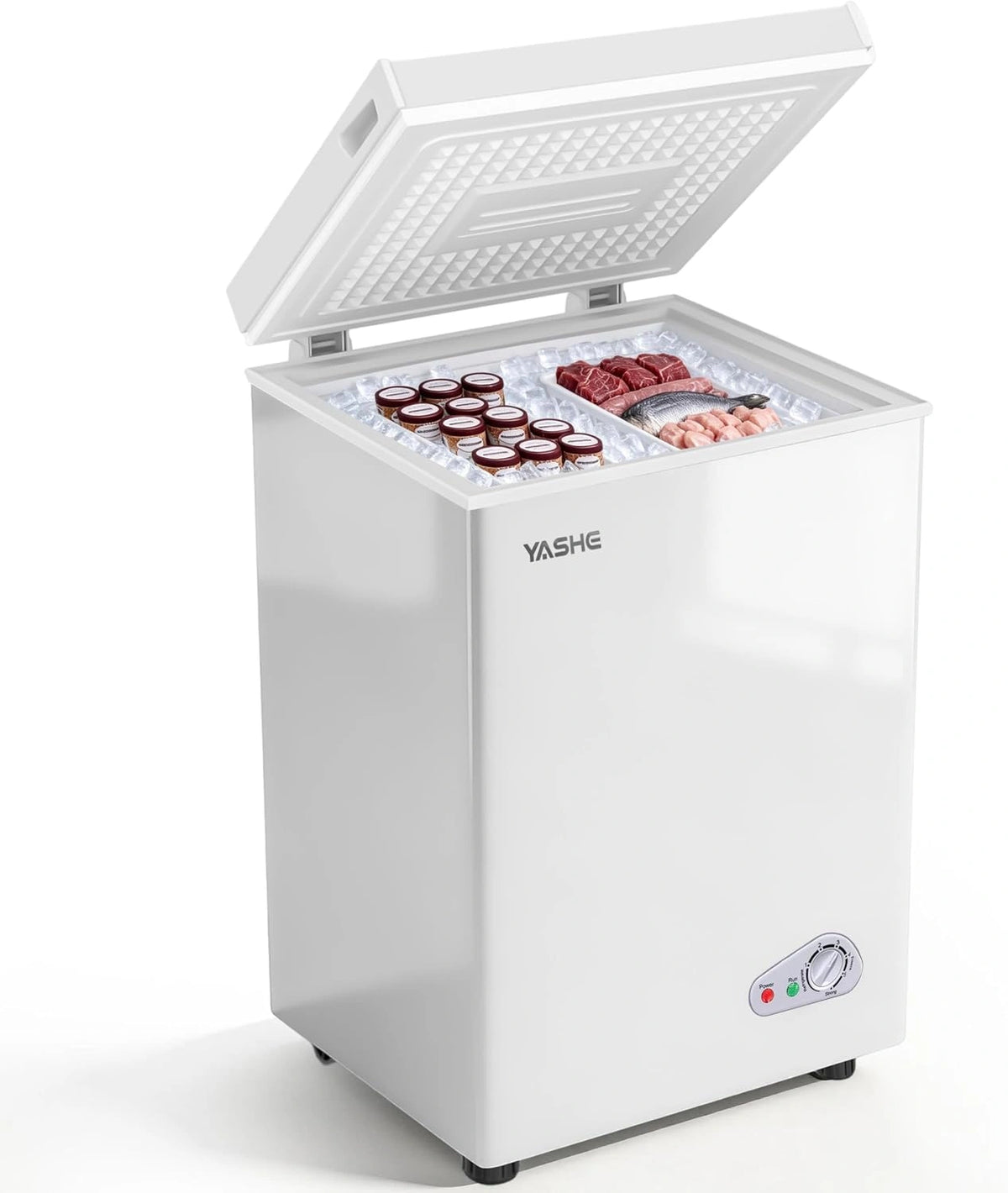 YASHE, Congélateur, 100L, Blanc