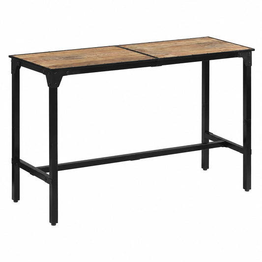 Table de bar, coloris naturel, 150 x 55 x 107 cm, pour la cuisine ou l’espace repas