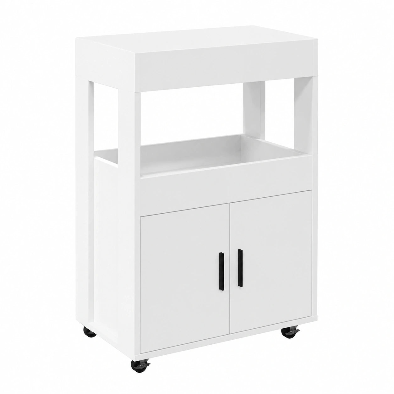 Buffet, 60 x 39,5 x 89 cm, coloris blanc, pour la salle à manger ou le salon