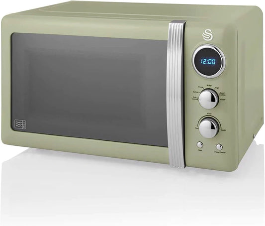 Swan, Four à micro-ondes, SM22030GNEU, 20L, 800W, Vert