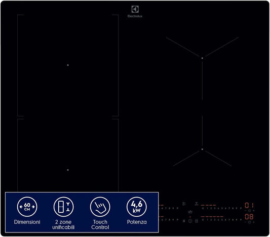 Electrolux, Plaque de cuisson, LIL63443, Noir