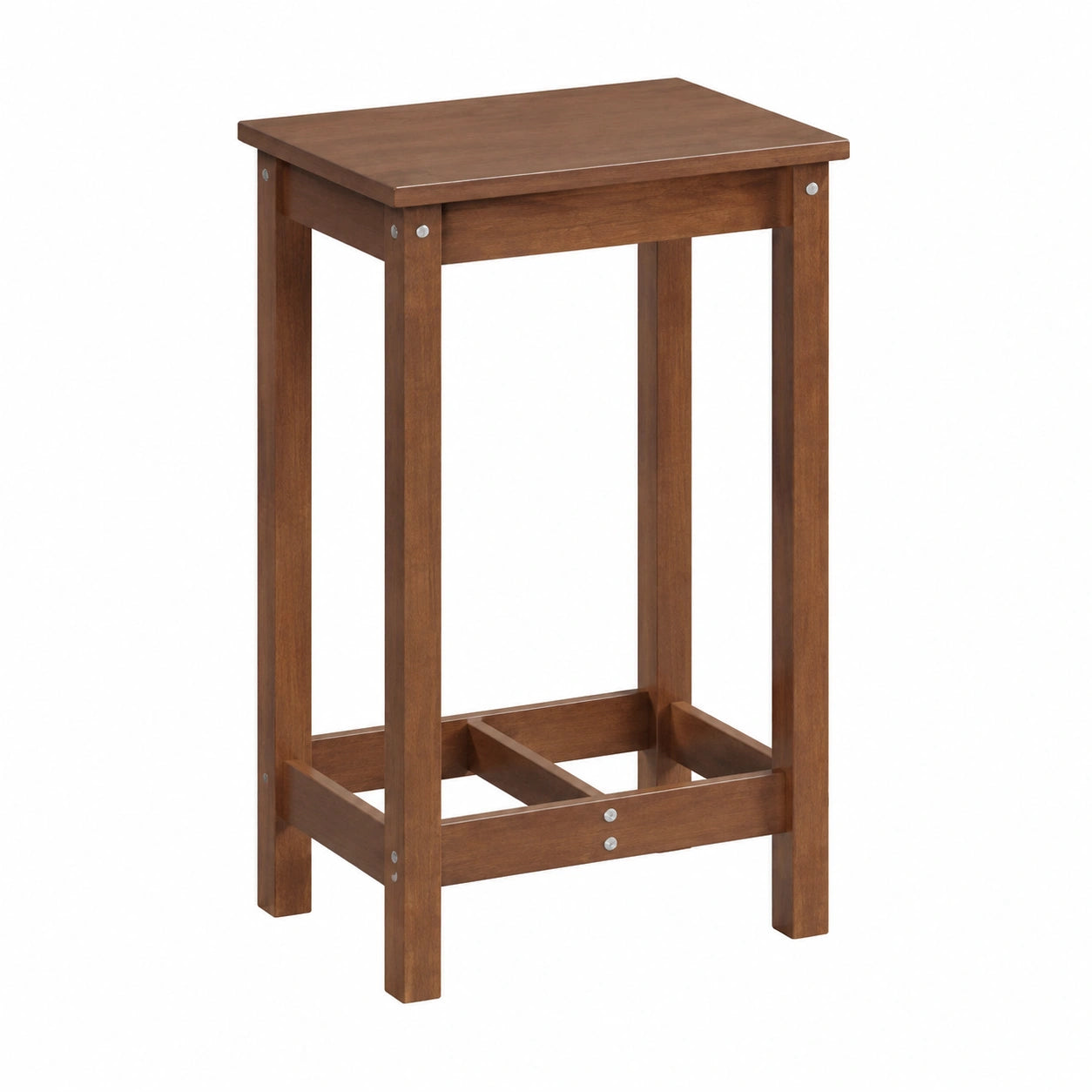 Tabouret, en bois massif, pivotant, réglable, rembourré, coloris marron, pour la cuisine ou l’espace repas