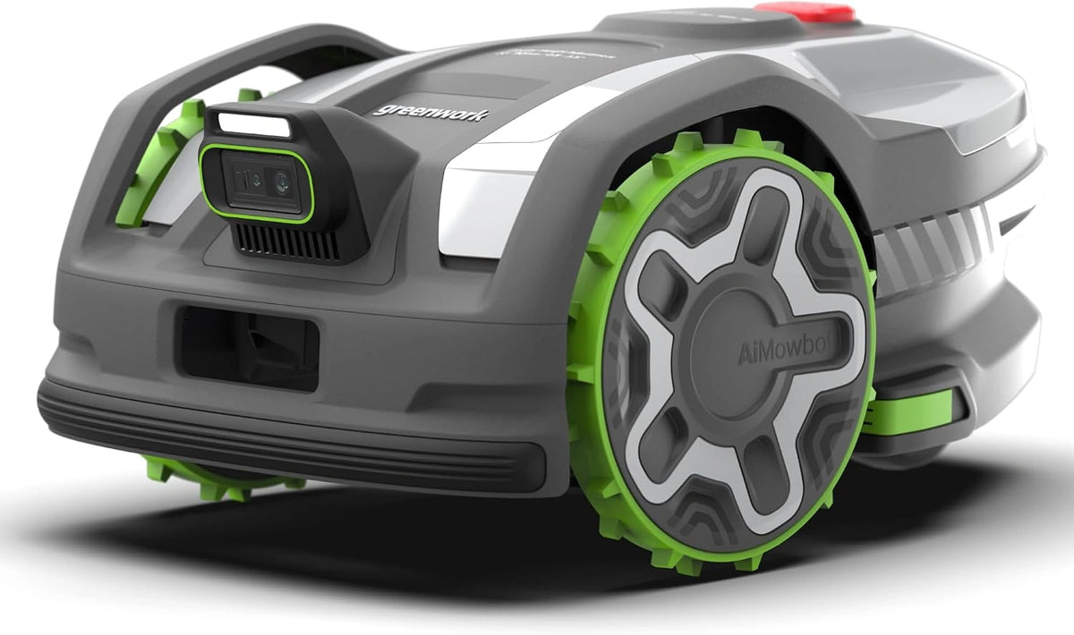 Greenworks, Tondeuse électrique, C10, sans fil, cartographie intelligente, détection d'obstacles