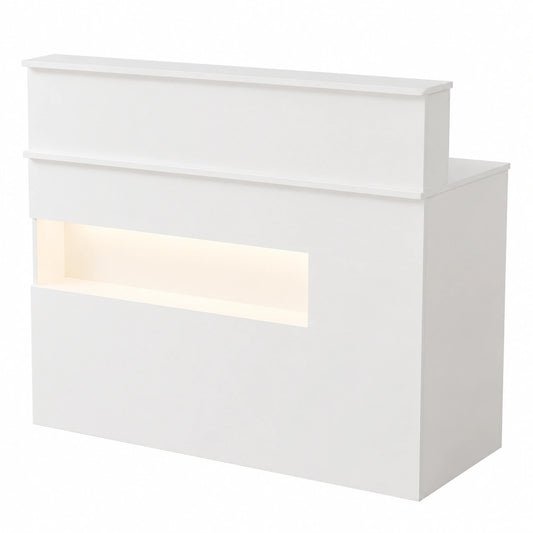 Meuble polyvalent, avec rangement, avec tiroirs, coloris blanc, 50 x 120 x 100 cm, pour les espaces de vie