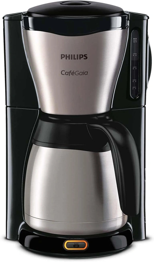 PHILIPS, Cafetière, 1,2 L, 1000W, Noir/Argenté
