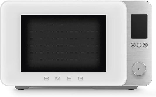 Smeg, Four à micro-ondes, MOC02WHMEU, 2100 W, technologie Inverter, fonctionnement automatique, Blanc