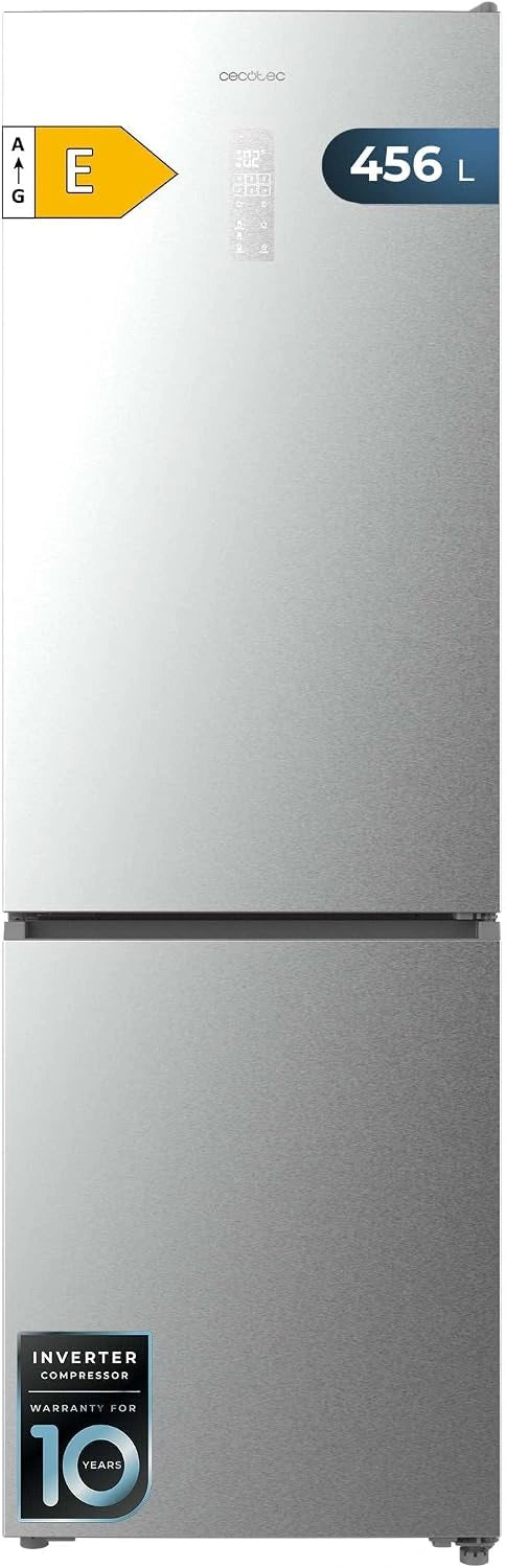 Cecotec, Réfrigérateur, 456L, technologie Inverter, Argenté