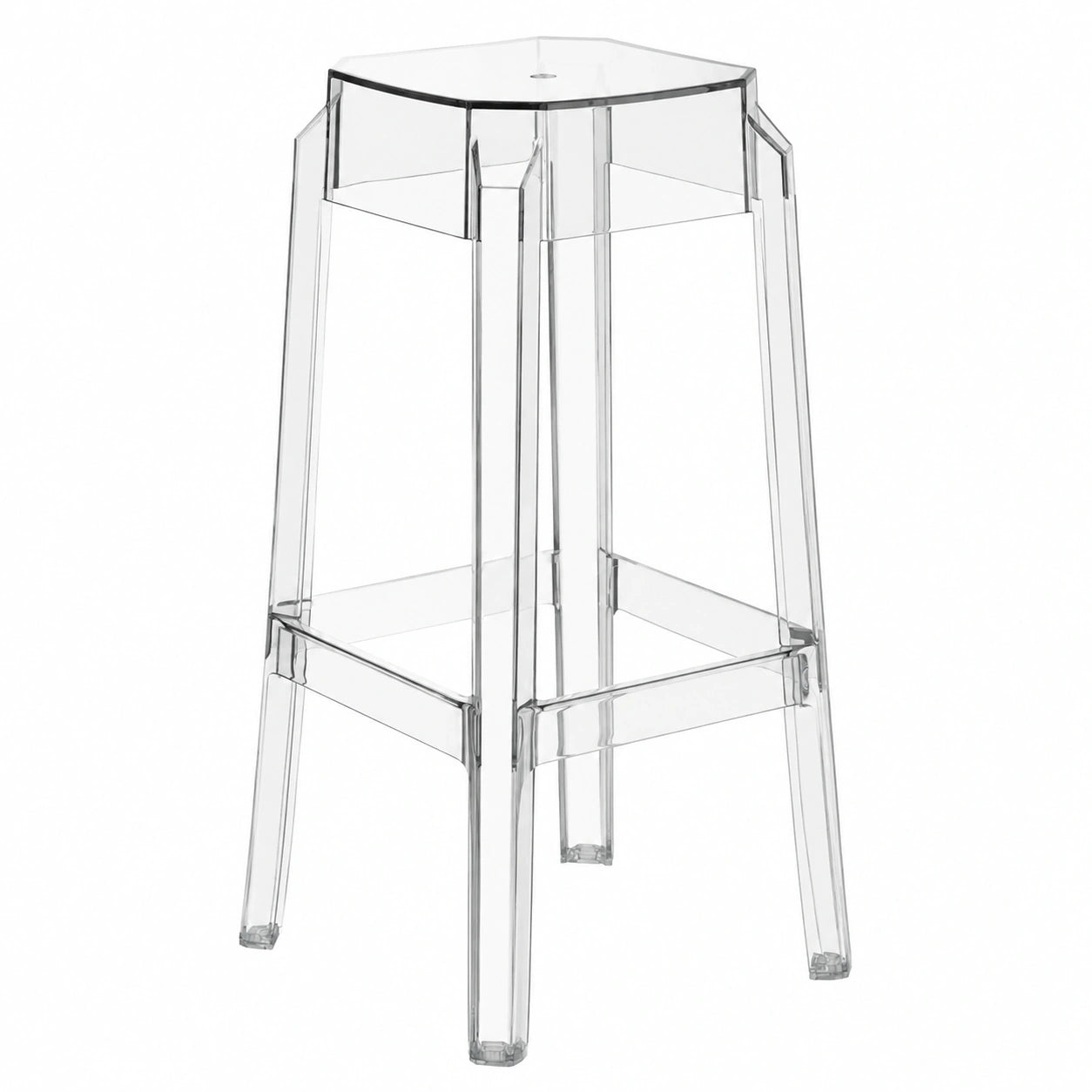 Chaise, coloris transparent, pour la salle à manger ou la cuisine