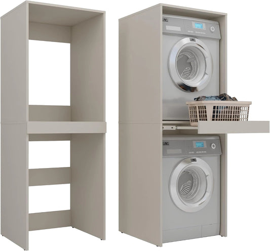 Meuble, Lave-linge, Beige