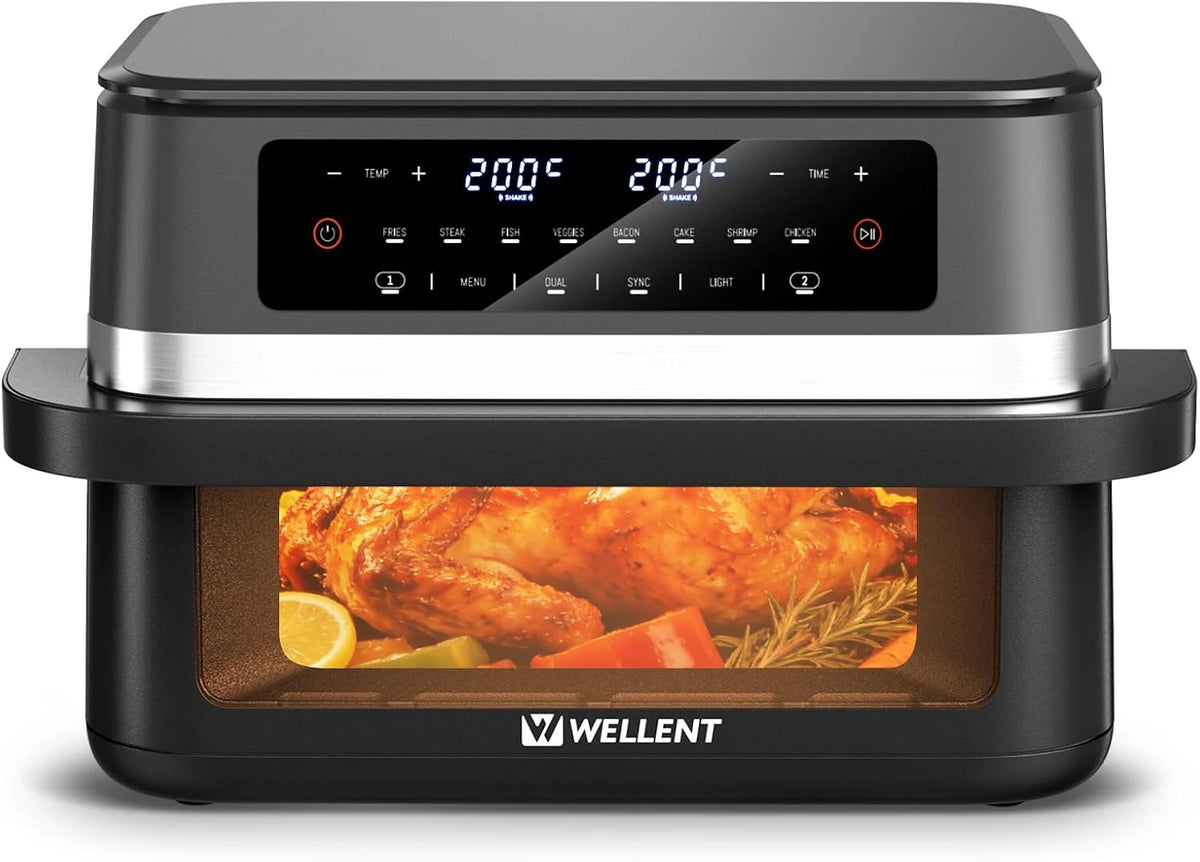 WELLENT, Friteuse sans huile, 12L, 2950W, commande tactile