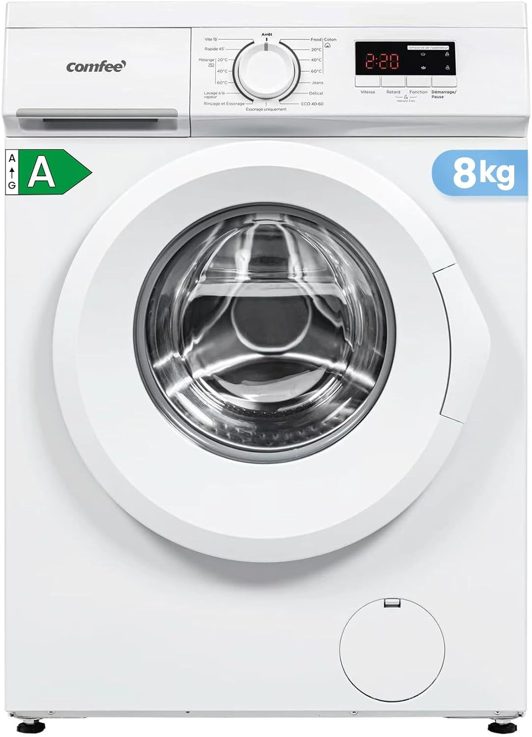 COMFEE', Lave-linge, 8KG, Blanc