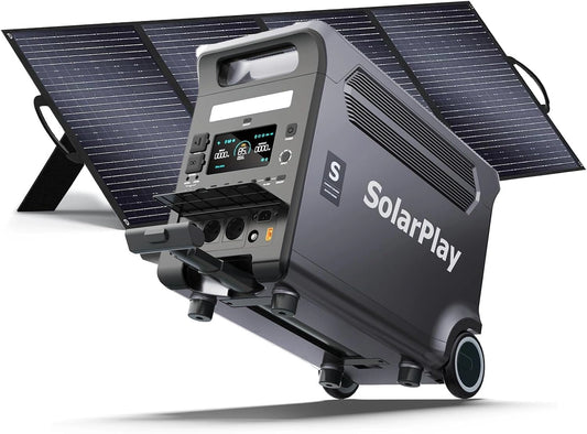 SolarPlay, Kit solaire photovoltaïque, Q3600, 400 W, 230 V, format mobile