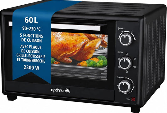 OptimumX, Four électrique, 60L, 2200W, Noir