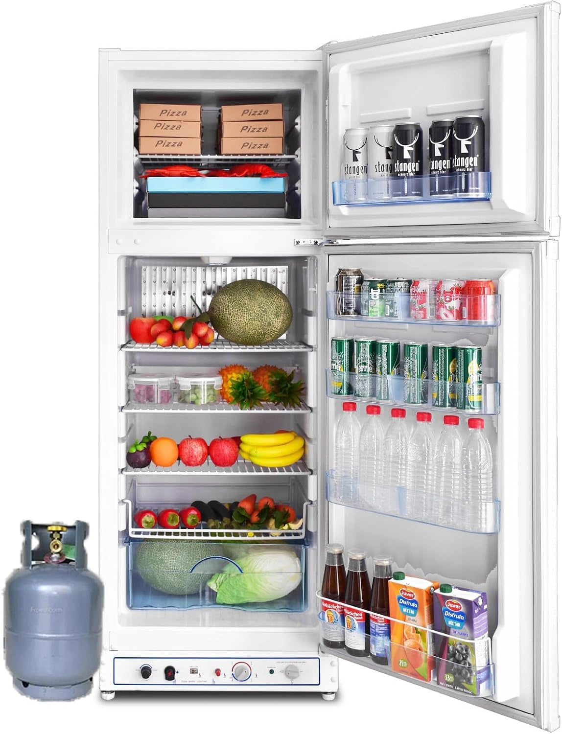 Smad, Réfrigérateur, 265L, 220V, fonctionnement silencieux, format mobile, Blanc