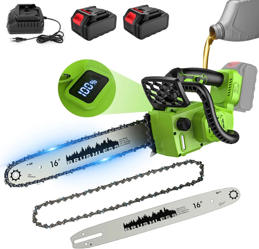 Tronçonneuse, Tronçonneuse électrique, 16 Pouces, sans fil, fonctionnement automatique