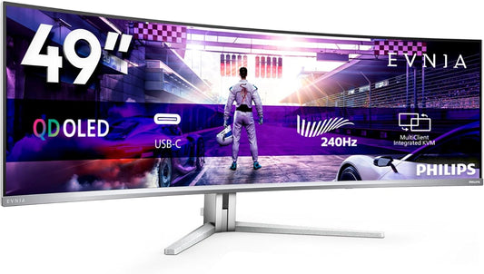 PHILIPS, Écran, 49M2C8900, 49 Pouces, Blanc