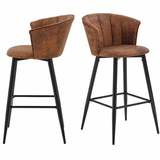 Chaise, rembourré, coloris marron, pour la salle à manger ou la cuisine