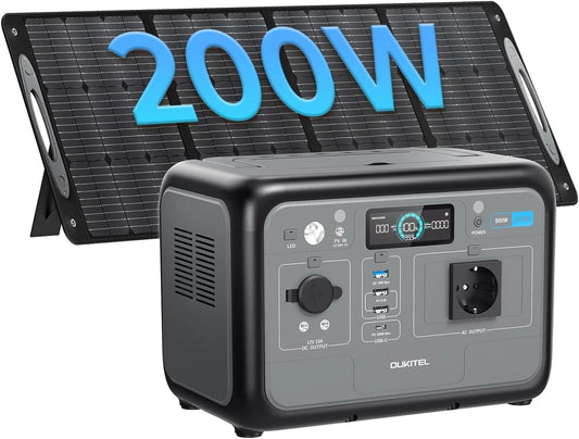 OKITEL, Kit solaire photovoltaïque, P800, 800 W, 200 W, 1600 W, format mobile