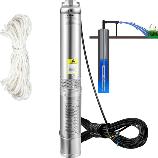 VEVOR, Appareil électrique, 6600 L, 370 W, fonctionnement automatique, Argenté