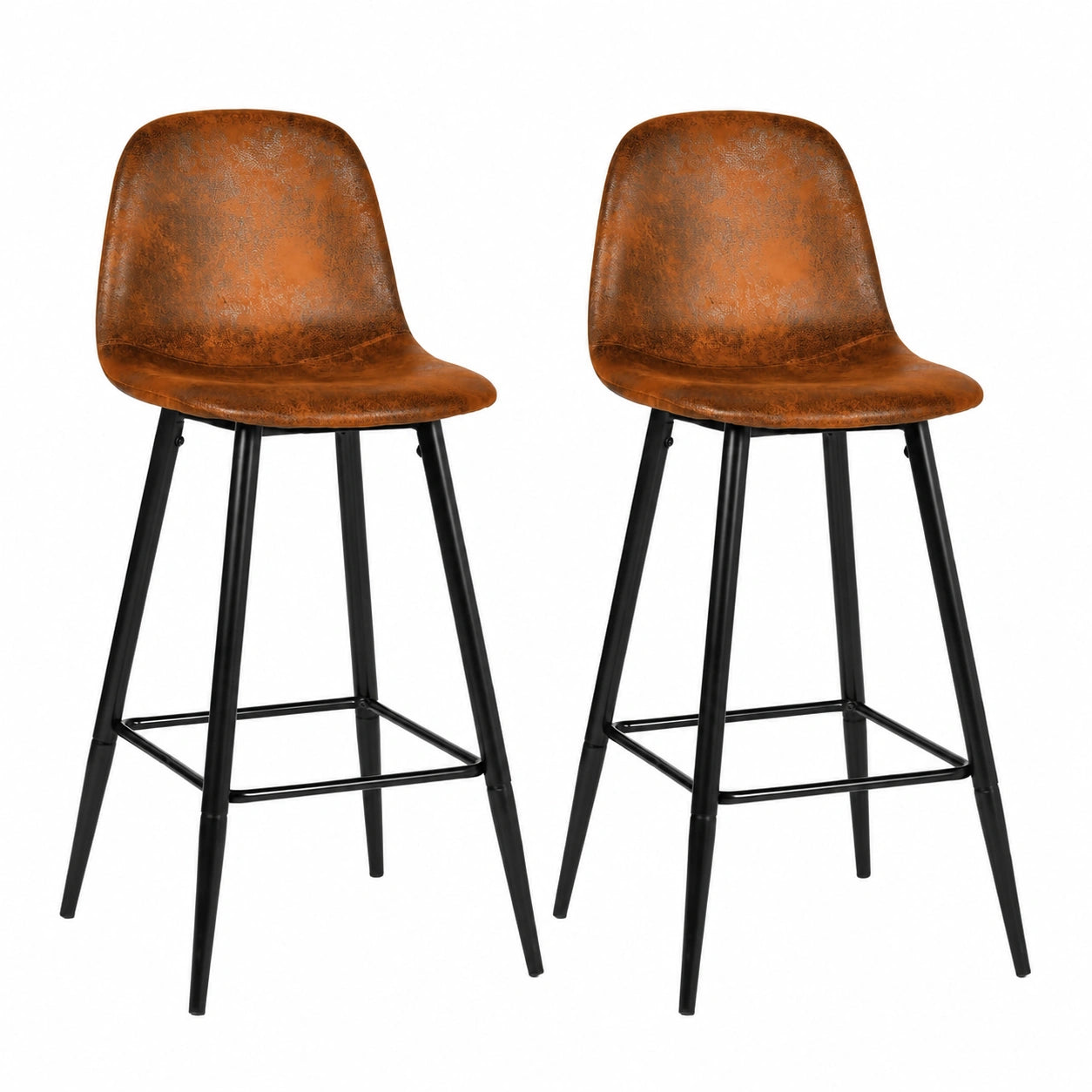 Chaise, rembourré, 49 x 42,5 x 103,5 cm, coloris marron, pour la salle à manger ou la cuisine