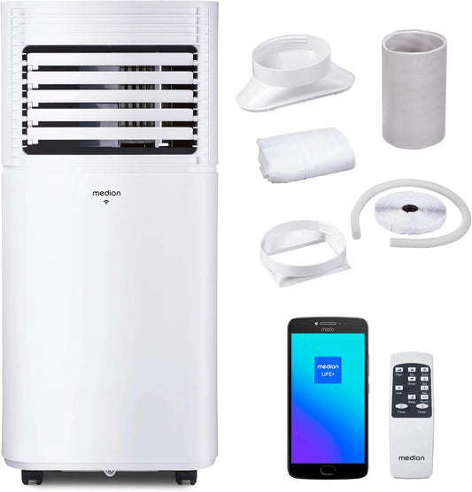 MEDION, Climatiseur, P901, 9000 BTU, Wi-Fi, avec télécommande, connecté