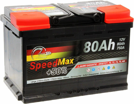SpeedMax, Batterie, 750A, 12v